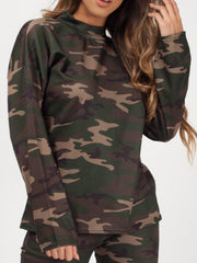 Camouflage Long Sleeves Loungewear Co-ord