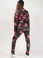 Camouflage Long Sleeves Loungewear Co-ord