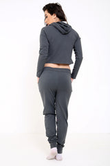 Lack Splash Distressed Kapuzenkapsel und Boden Loungewear