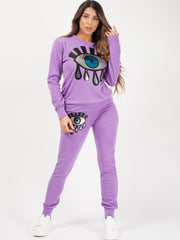 Sequin Eye Applique Co-ord