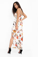 Playsuit de cajón de chifón con estampado floral Cami