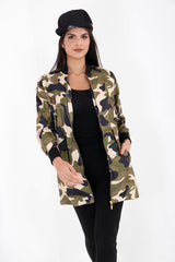 Longline Lightweight Camouflage Shell Jacket