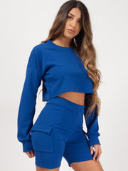 Crop Top & Pocket Shorts Coord