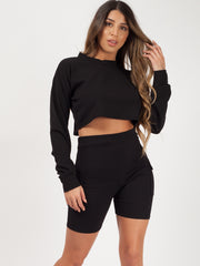 Crop Top & Pocket Shorts Coord