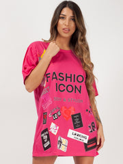 Oversized Fashion Icon Printed T-Shirt