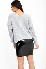 Knoten -Strickpullover Twist -Knoten