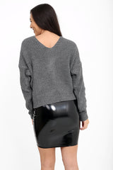 Knoten -Strickpullover Twist -Knoten