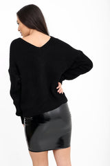 Knoten -Strickpullover Twist -Knoten