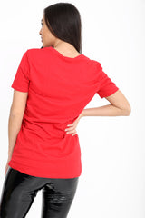 Camiseta impresa de lema de libertad