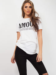 Amour Slogan Printed T-Shirt