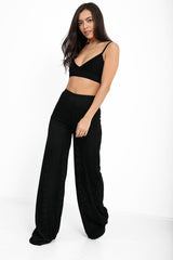 Ribbed Velvet Two Piece Set