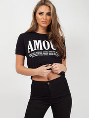 Amour Slogan Printed T-Shirt