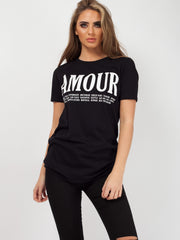 Amour Slogan Printed T-Shirt