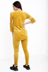 Love Fitness Slogan Velvet Tracksuit Loungewear