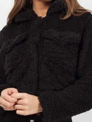 Emily Borg Popper Button Cropped Jacket