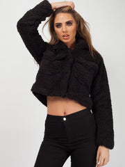 Emily Borg Popper Button Cropped Jacket