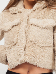 Emily Borg Popper Button Cropped Jacket