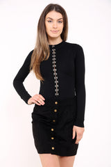 Hook And Eye Fasten Bodysuit