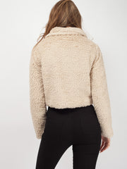 Emily Borg Popper Button Cropped Jacket