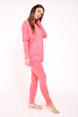 Choker Neck Viscose LoungeWear Set
