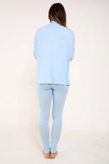 Choker Neck Viscose LoungeWear Set