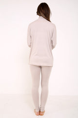 Choker Neck Viscose LoungeWear Set