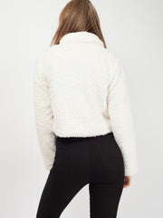 Emily Borg Popper Button Cropped Jacket