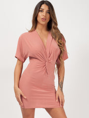 Twist Front Bodycon -Kleid
