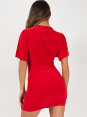 Twist Front Bodycon -Kleid