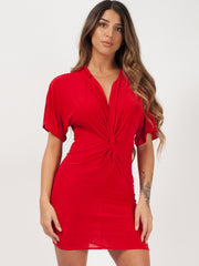 Twist Front Bodycon -Kleid