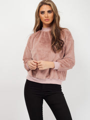 High Neck Fluffy Jumper