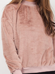 High Neck Fluffy Jumper