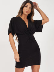Twist Front Bodycon -Kleid