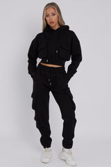 Cargo Pockets Fleece Tracksuit
