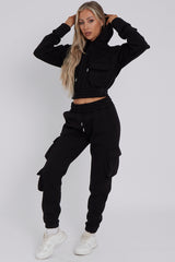 Cargo Pockets Fleece Tracksuit