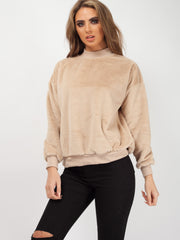 High Neck Fluffy Jumper