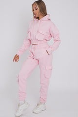 Cargo Pockets Fleece Tracksuit