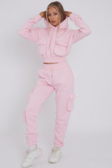 Cargo Pockets Fleece Tracksuit