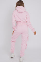 Cargo Pockets Fleece Tracksuit