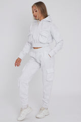 Cargo Pockets Fleece Tracksuit