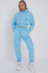 Cargo Pockets Fleece Tracksuit