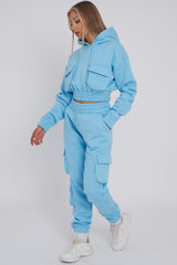 Cargo Pockets Fleece Tracksuit