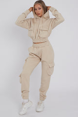 Cargo Pockets Fleece Tracksuit