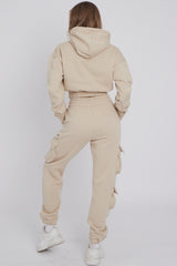 Cargo Pockets Fleece Tracksuit