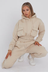 Cargo Pockets Fleece Tracksuit
