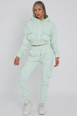 Cargo Pockets Fleece Tracksuit