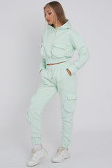 Cargo Pockets Fleece Tracksuit