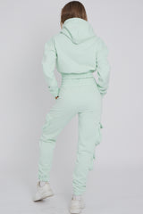 Cargo Pockets Fleece Tracksuit