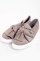 Faux Suede Twist Front Slip On Pumps Sneaker