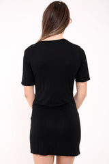 Spitze vorne T -Shirt -Kleid